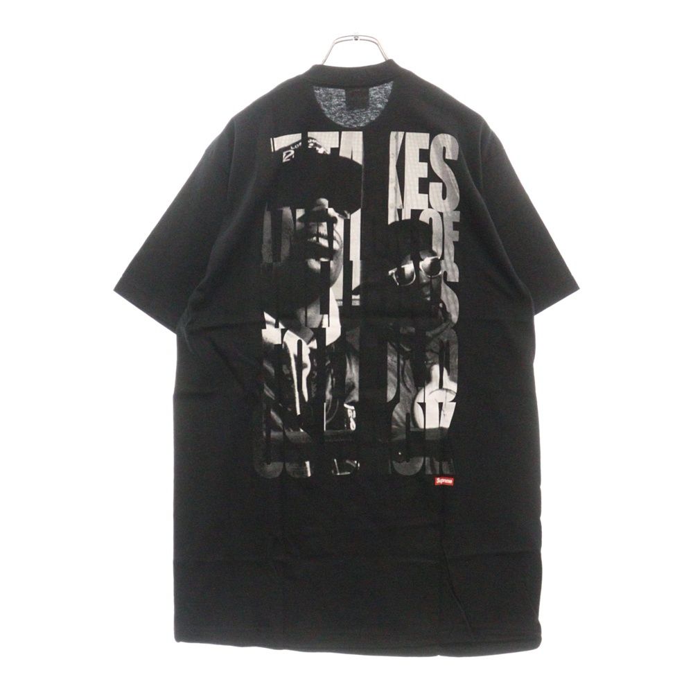 SUPREME (シュプリーム) 06SS ×Public Enemy Nation Of Millions Tee パブリックエネミー  ネーションオブミリオンズ プリント クルーネック 半袖Tシャツ カットソー ブラック - メルカリ