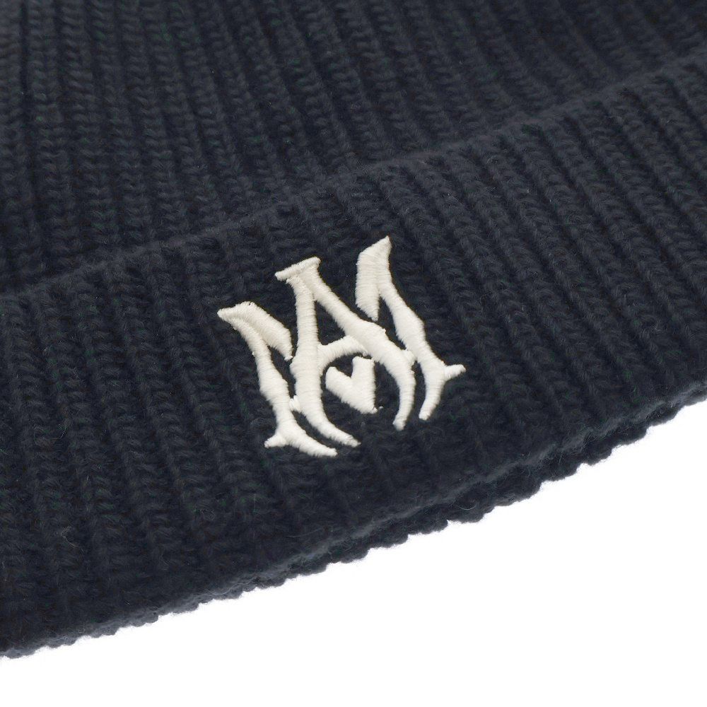 AMIRI (アミリ) MA Cashmere Beanie PS24MAH010 MAロゴ カシミア 