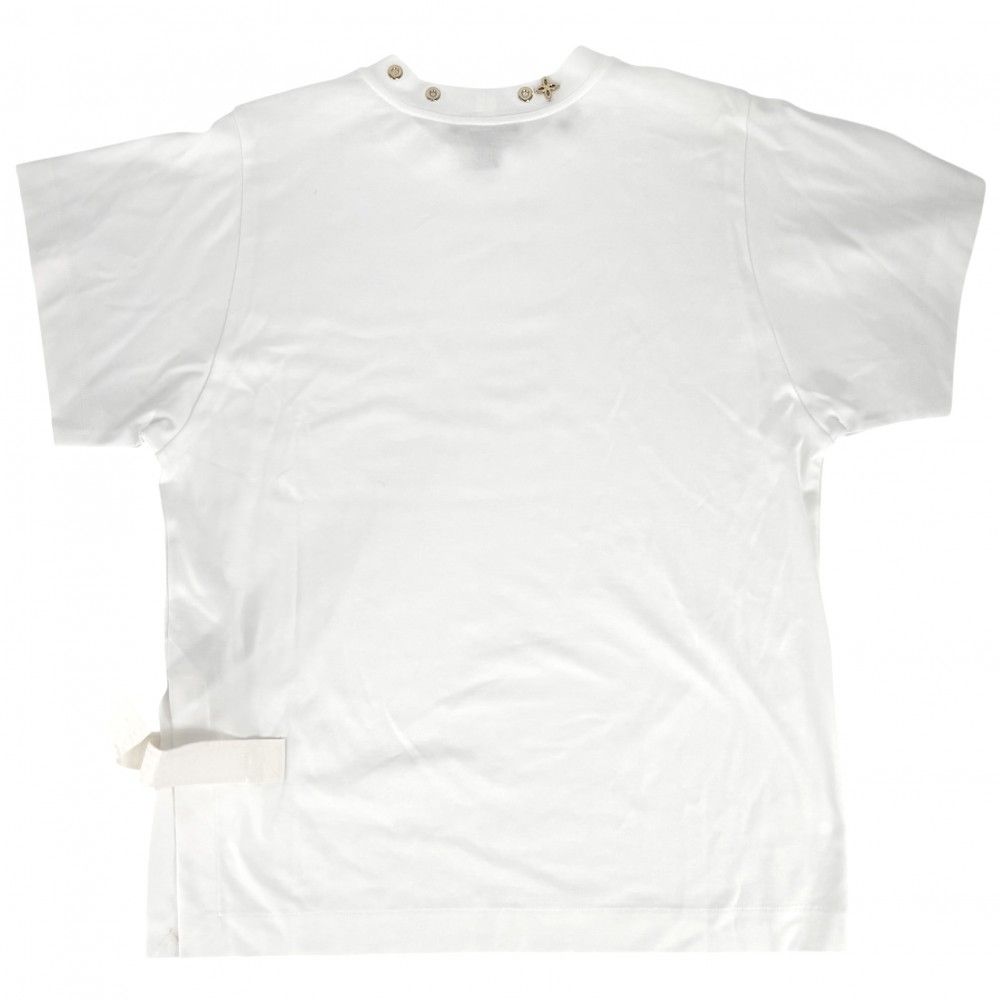ルイヴィトン 半袖Ｔシャツ レディース サイドストラップTシャツ アパレル トップス 服 RM191Ｗ JG2 FGTS03 LOUIS VUITTON L ホワイト 白 ゴールド金具 コットン 春 夏 品