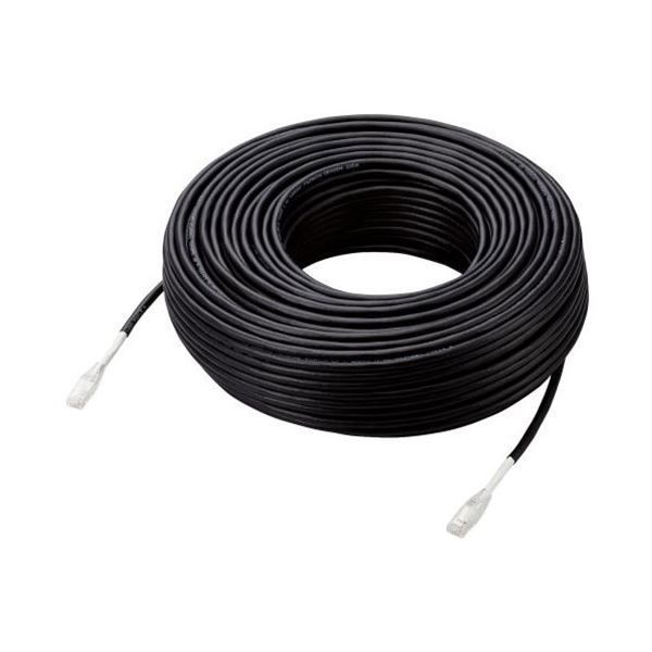 エレコム Cat6A対応LANケーブル 屋外用 LD-GPAOS BK80