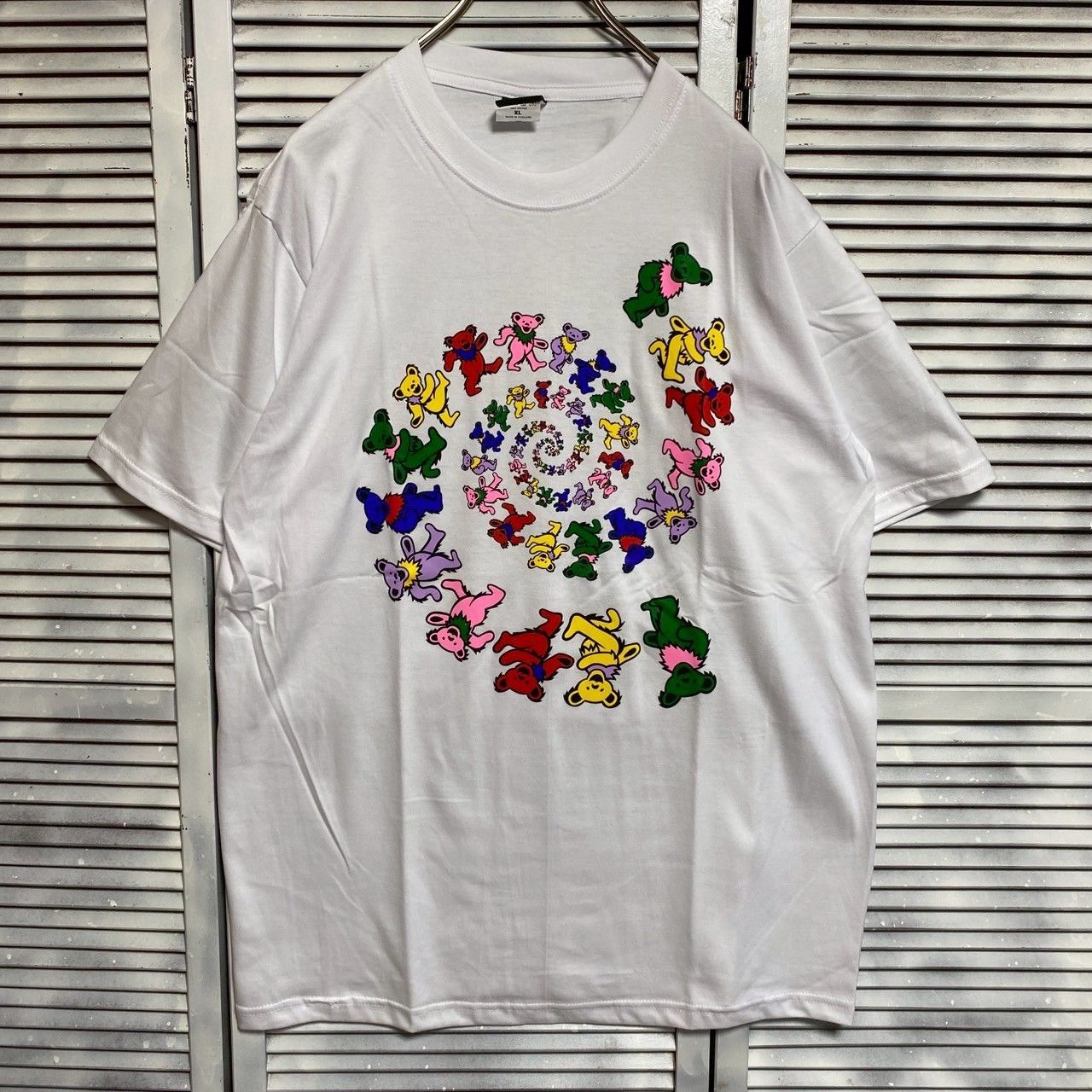 ◉ グレイトフルデッド ダンシングベア デッドベア GRATEFUL DEAD T 白