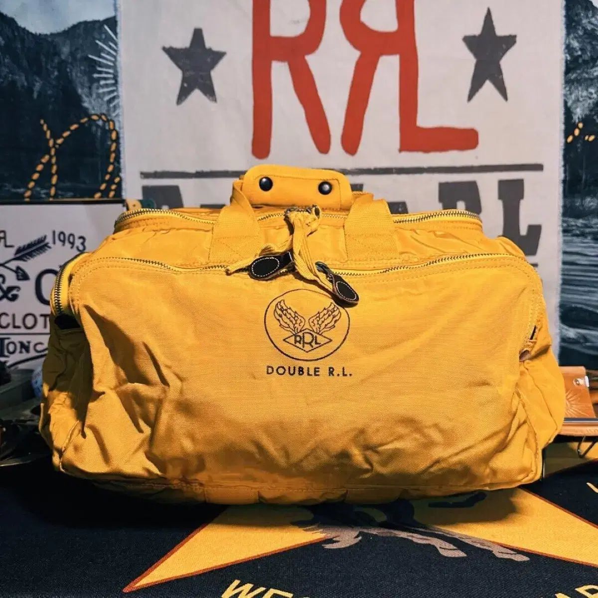 RRL ダブルアールエル 達人 トロピカル ナイロン 旅行かばん