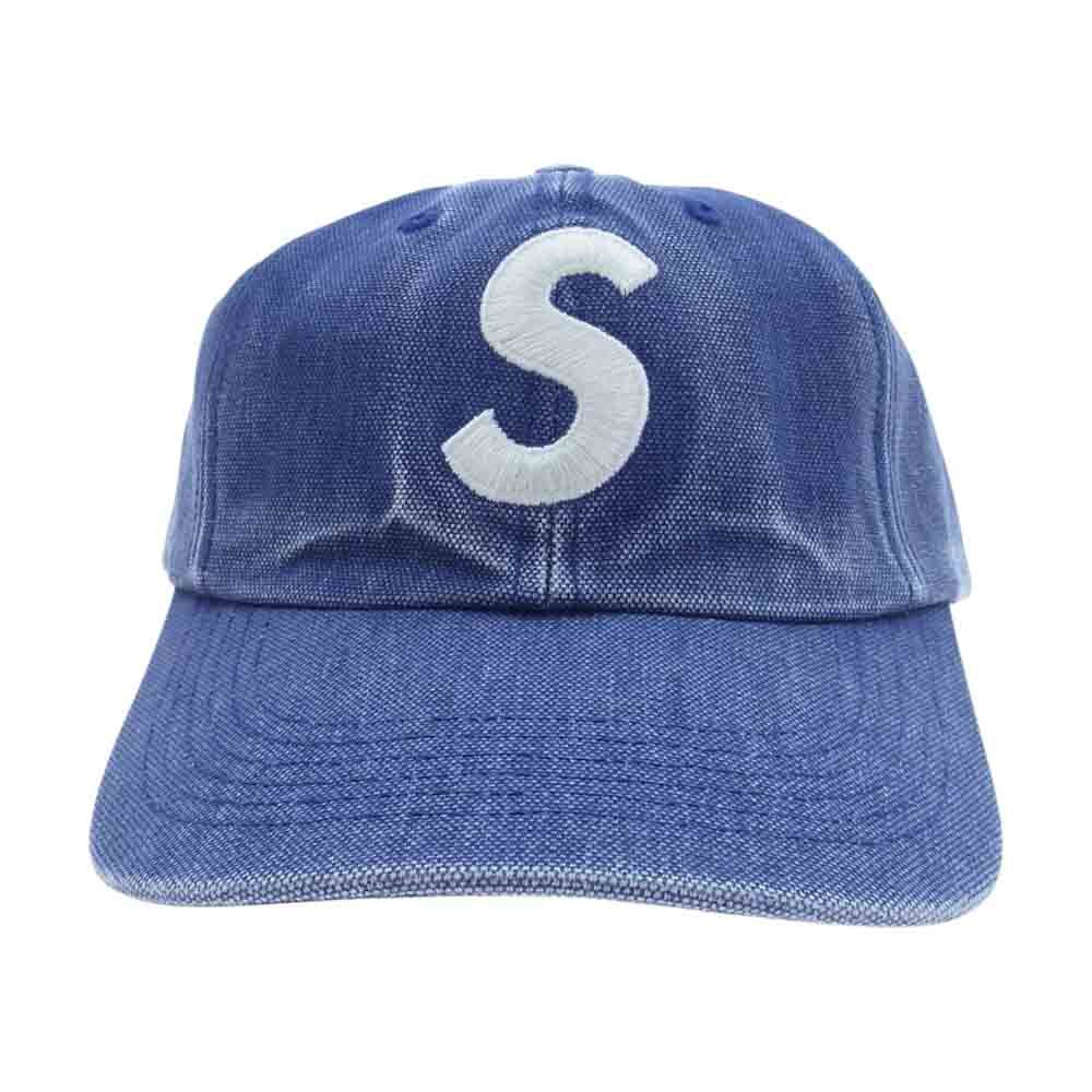 Supreme シュプリーム 帽子 23SS pigment canvas s logo 6-panel