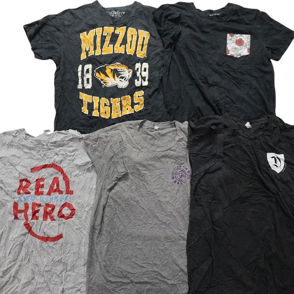 品質保証，定番 古着卸 まとめ売り カラーmix プリント 半袖Tシャツ 20