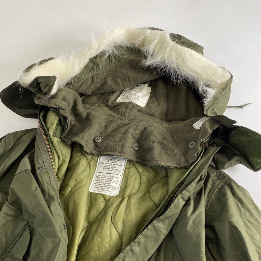 34k5③ 《デッドストック》 80s 米軍実物 M-65 M65 フィッシュ