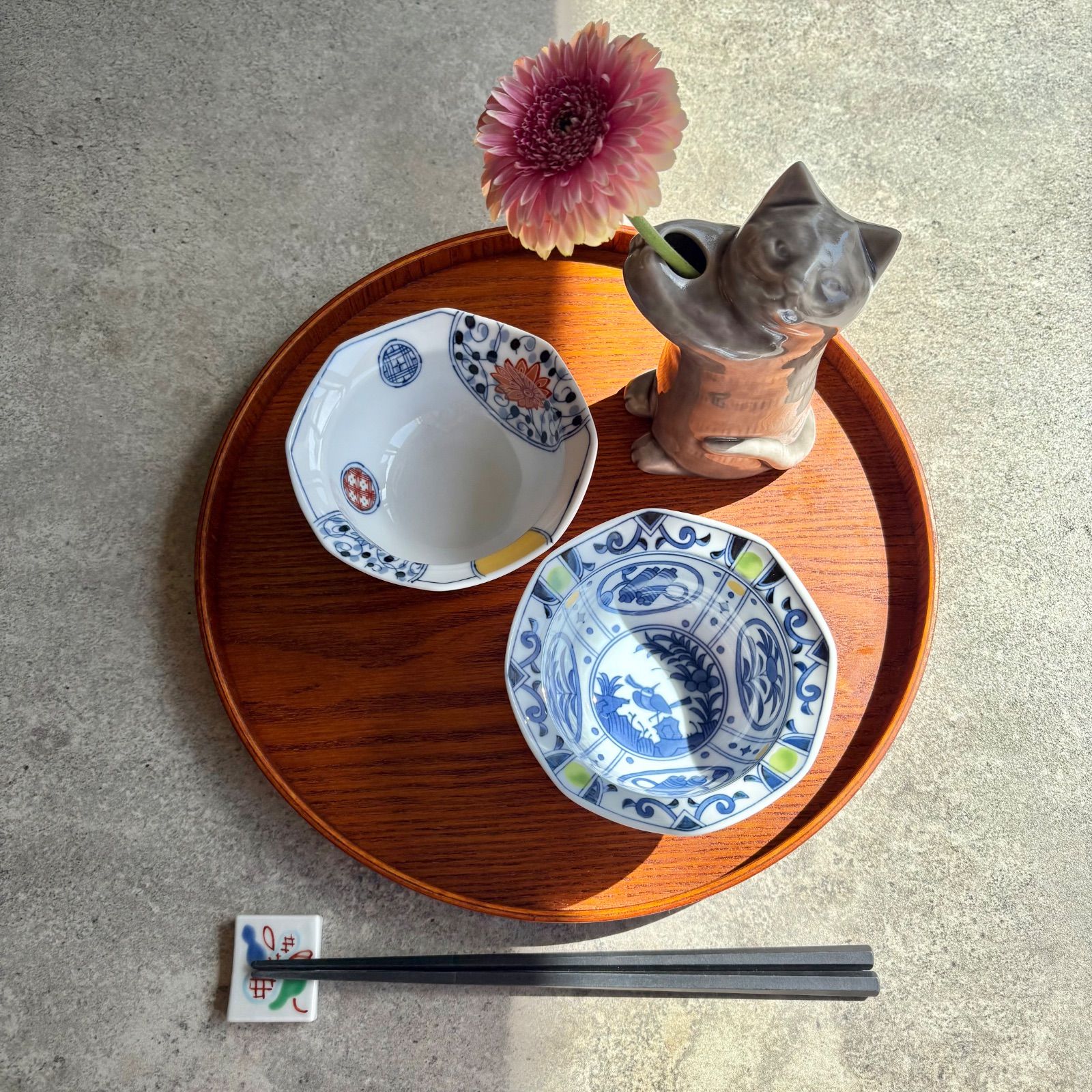 青藍窯 八角鉢 深小鉢5個セット 古伊万里