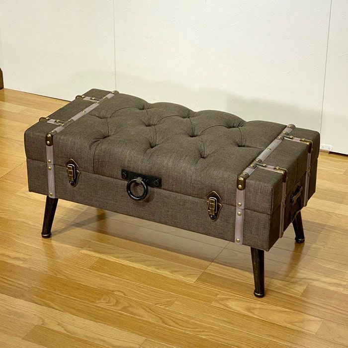 GMIK103○ヴィンテージ トランク ボックス 収納箱 センター