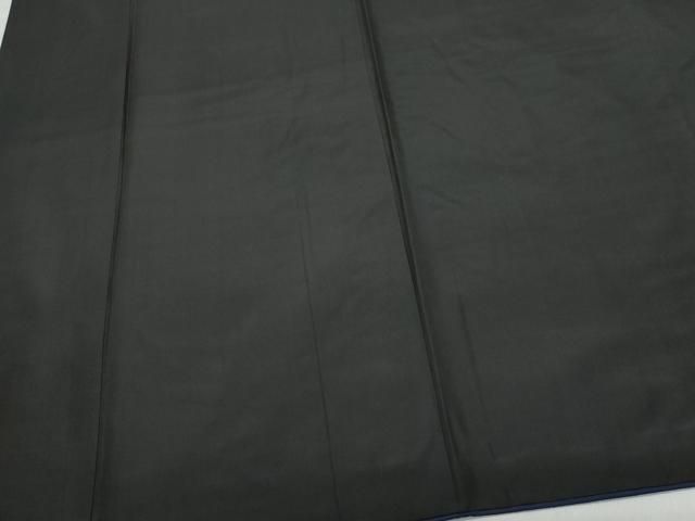 平和屋着物○男性 黒紋付 羽織セット 羽裏：七福神 正絹 逸品