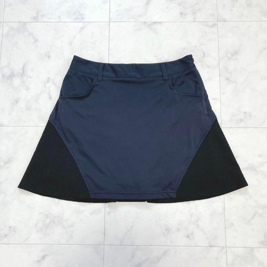 JUN-ROPE ゴルフウェア スカート インナーパンツ付き S ネイビー LLC-HASEGAWATOSO_COM