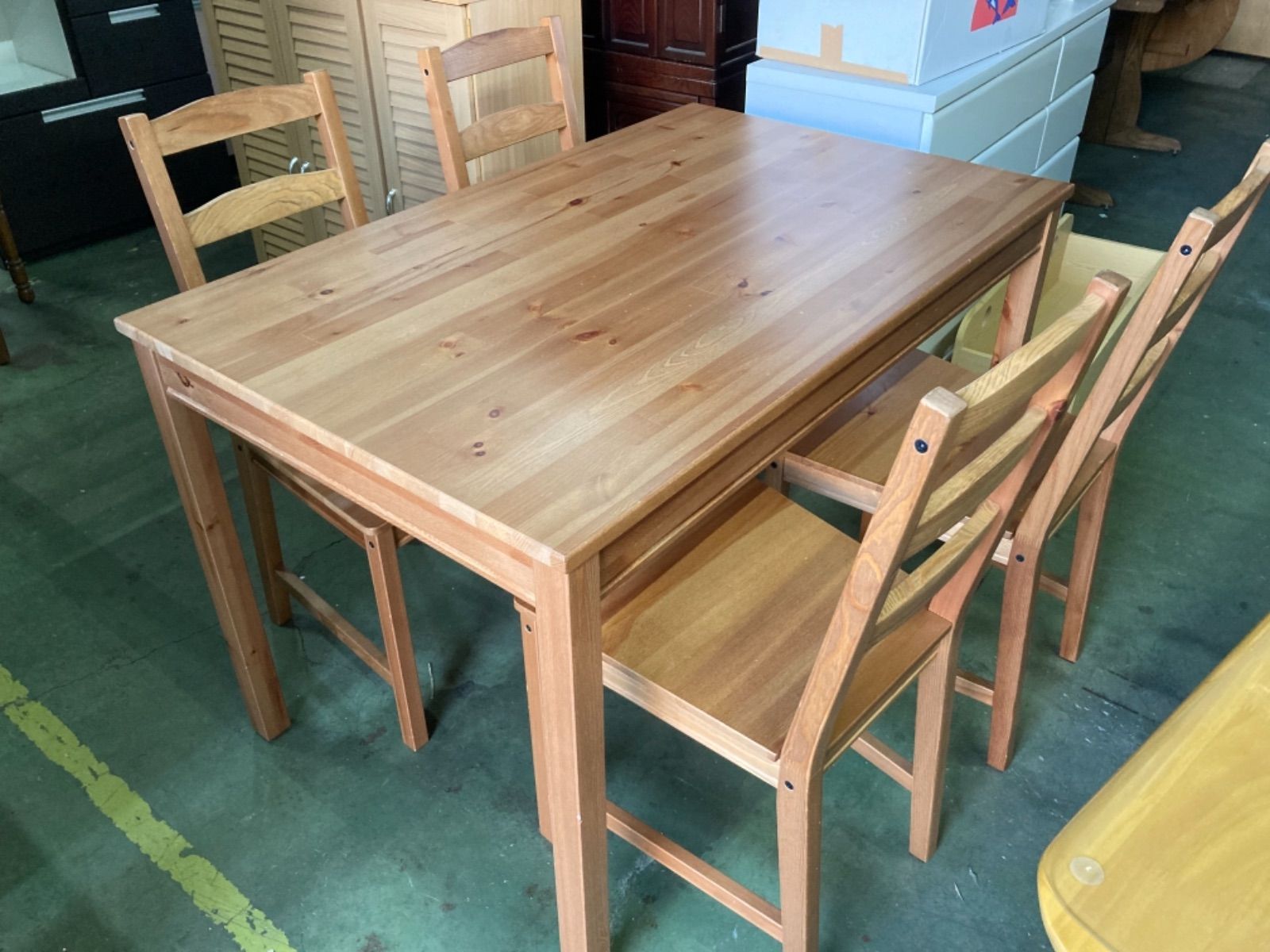 IKEA イケア JOKKMOKK ヨックモック 22737 ダイニング5点セット 118×74