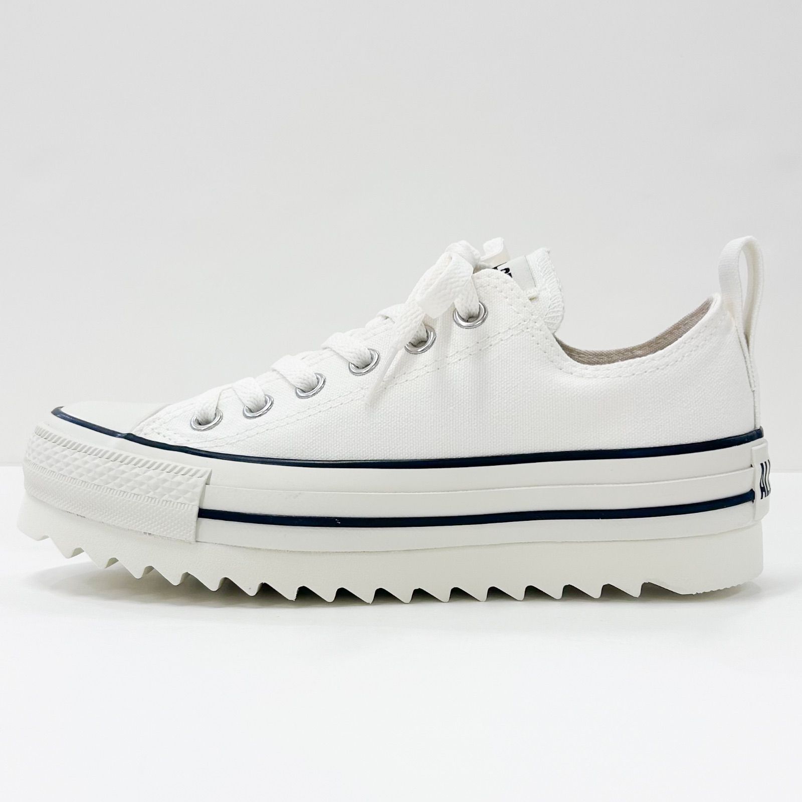 【新品】CONVERSE ALL STAR SHARKSOLE OXオールスターシャークソールローカットレディース厚底スニーカーホワイト