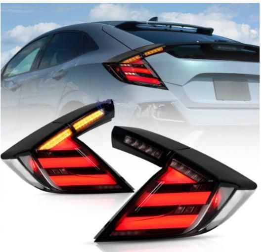ホンダ シビック 10代目 FC1|FK7 2015 - 2021年 高品質LEDテールライト テールランプ 流れるウインカー 外装カスタム サイド2Pセット