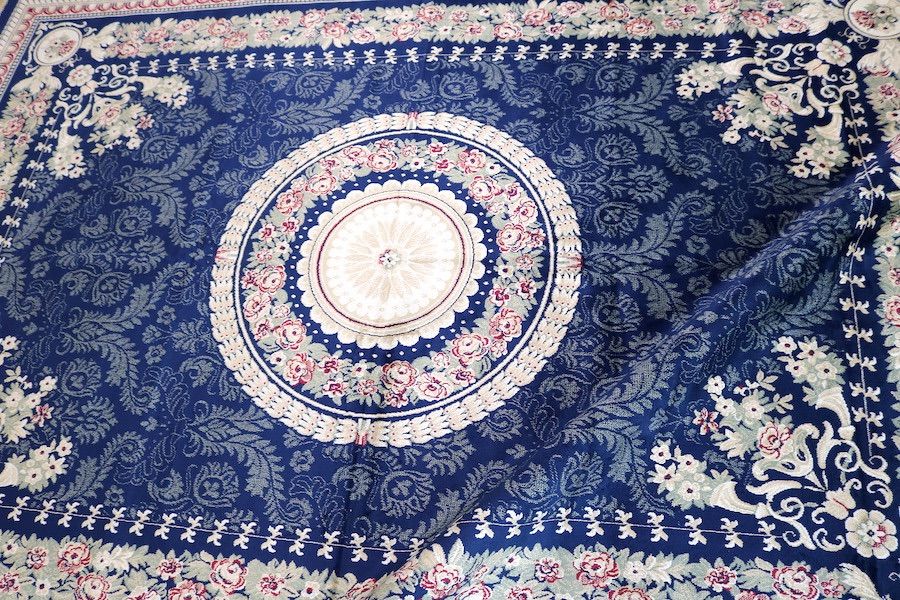 ペルシャ柄絨毯 160×230 新品未使用 ラグ カーペット ネイビー