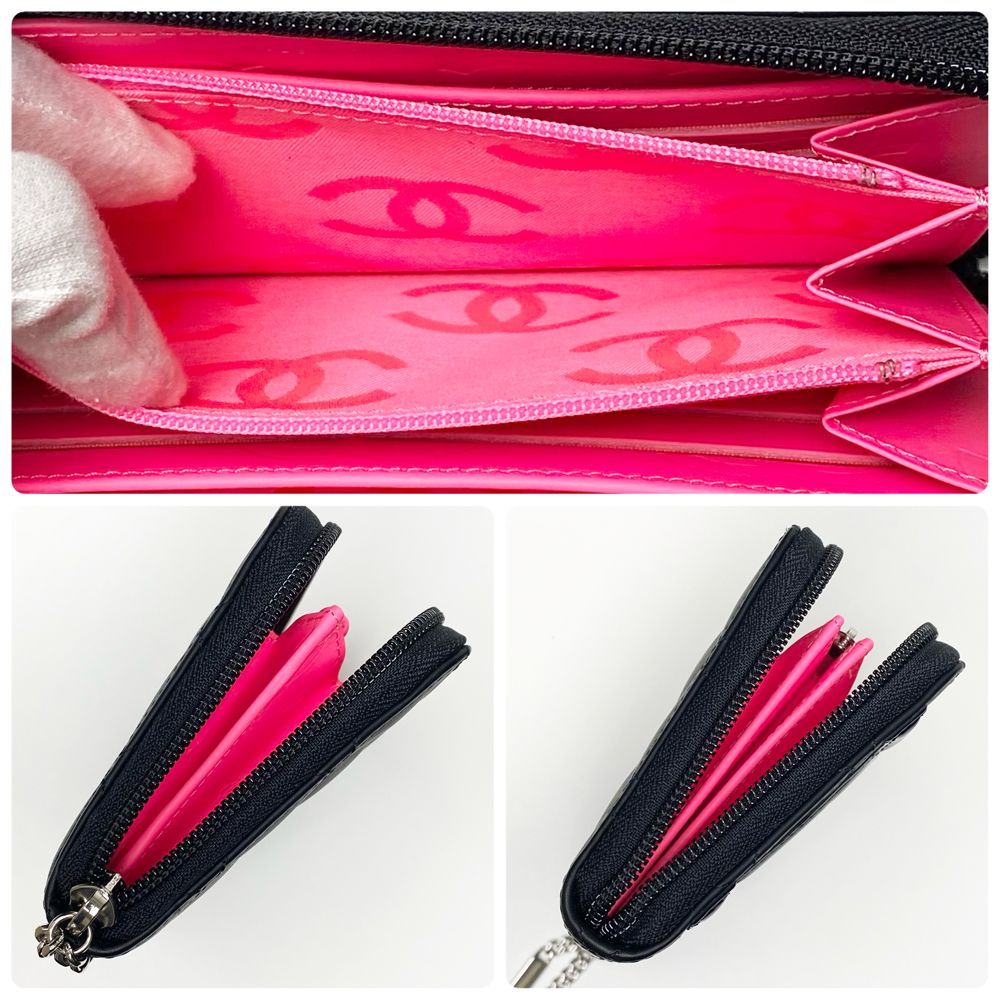 T177CHANELシャネルココマークマトラッセカンボンライン ピンク 楽天市場】【財布】CHANEL シャネル カンボンライン ココマーク