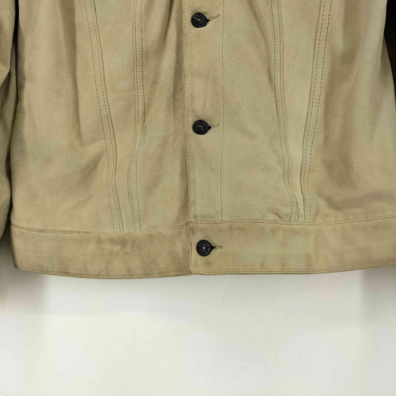 【美品】 M.I.D.A シープスウェードレザージャケット ミダ M.I.D.A sheep suede jean jacket スウェードレザー