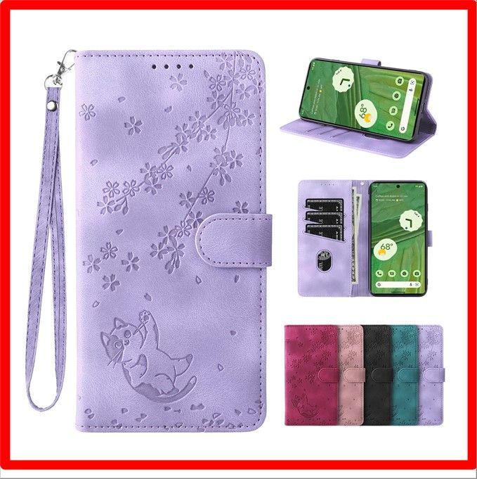 【送料無料】 Google Pixel 7_パープル laddutoi Google Pixel 7 ケース 手帳/財布型 カバー グーグルピクセル7 ケース