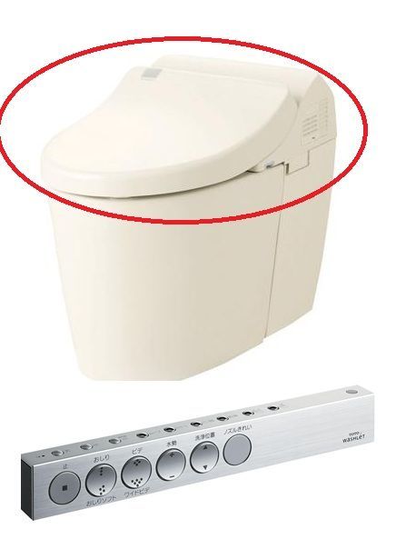 TOTO  ウォシュレット一体形取替機能部 TOTO ウォシュレット一体形取替機能部 TCF924 手洗無 トイレ