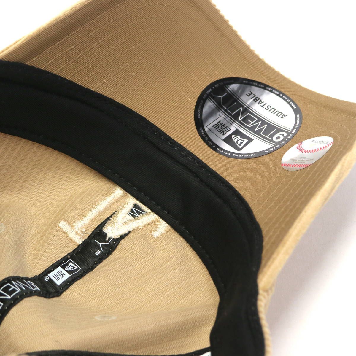 正規取扱店 NEW ERA キャップ 帽子 ニューエラ メンズ レディース ブランド 深め ロゴ おしゃれ コーデュロイ 秋冬 9TWENTY MLB Corduroy ヤンキースアイボリー