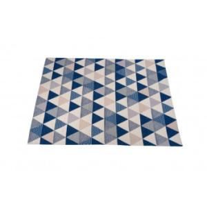 4営業日で発送 イタリア製ゴブラン織 アクセントラグ 140x200 トリアンゴリ BL ROYTRA14BL 2135503