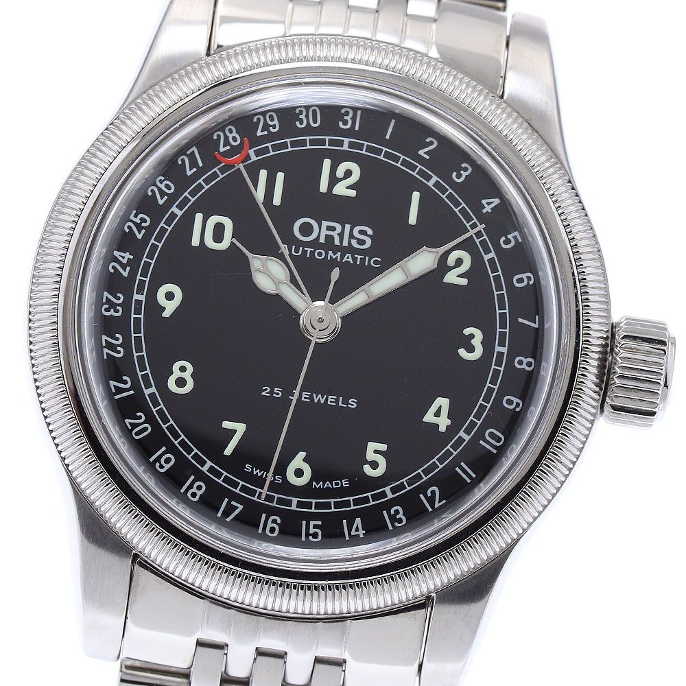 オリス ORIS 7543 ポインターデイト ビッククラウン 自動巻き