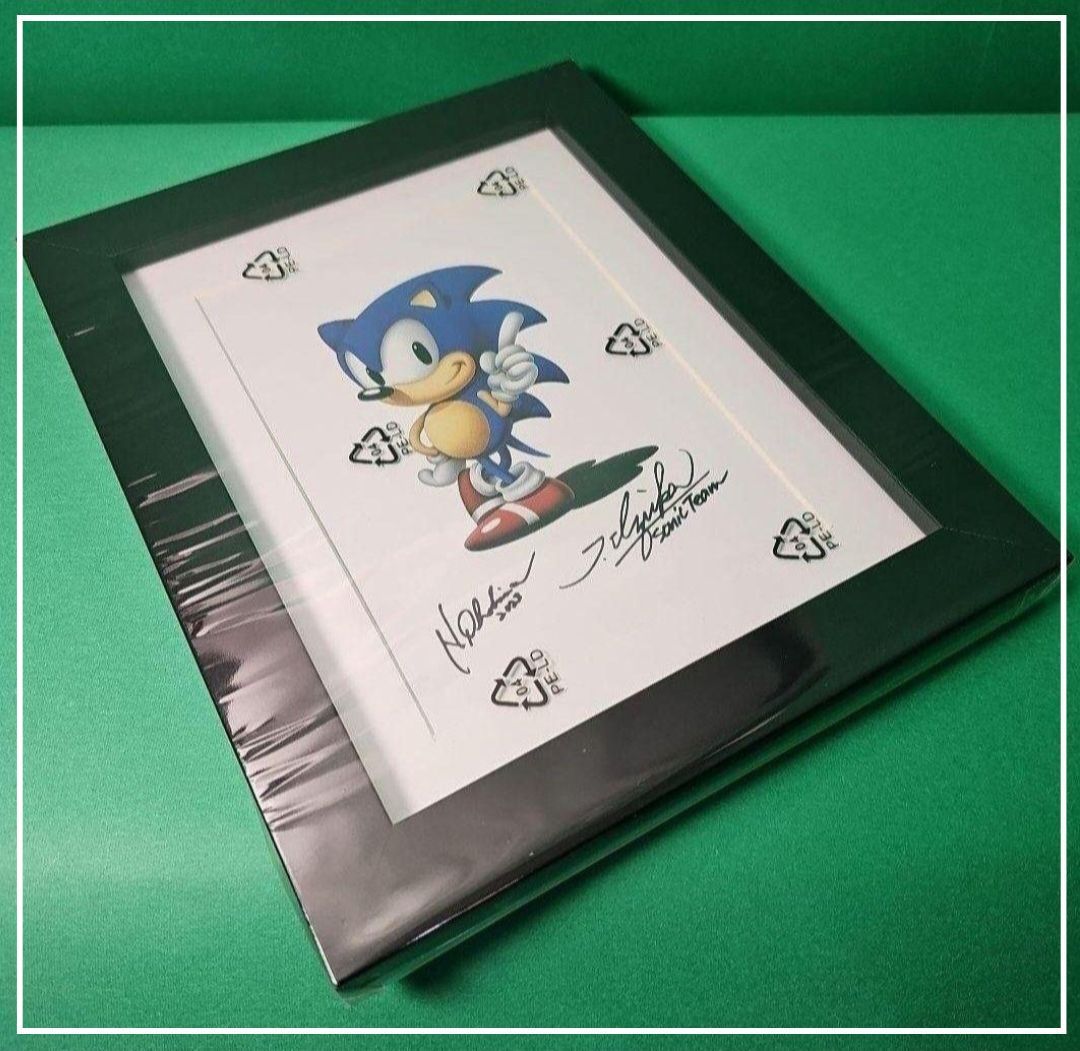 ソニック スーパースターズ 復刻原画 製作者サイン 数量限定
