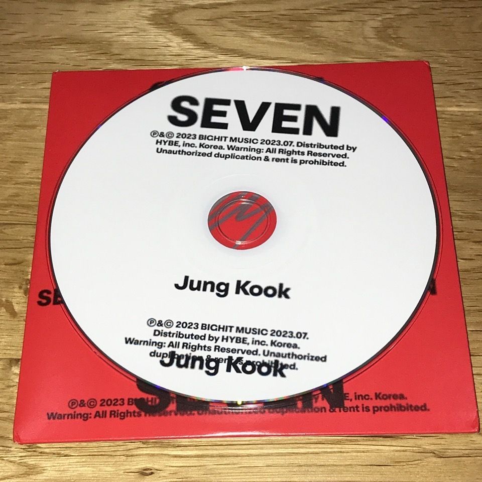 専用)ジョングク(BTS) 直筆サイン「SEVEN」CD(アメリカ限定発売品 