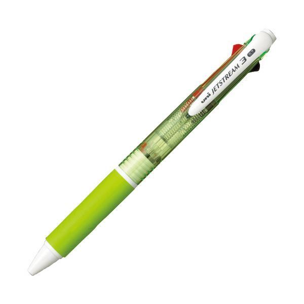 まとめ 三菱鉛筆 ジェットストリーム3色ボールペン 0.7mm 軸色 緑 SXE340007.6 1本 ×50セット