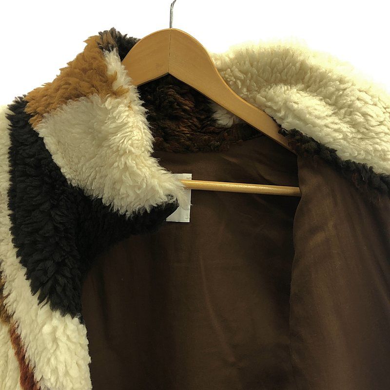 Mame Kurogouchi / マメクロゴウチ | 2023AW | Silver Knitted Fluffy Wool Vest  / ボア ベスト / 総裏地 | 2 | brown | レディース Mame Kurogouchi / マメクロゴウチ | 2023AW | Silver Knitted Fluffy
