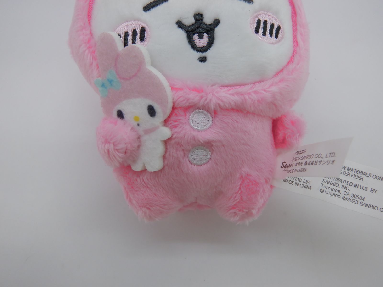 ちいかわ ナガノフレンズ×サンリオキャラクターズ マスコットホルダーマイメロ ハチワレ マイメロディ マスコットホルダー ナガノフレンズ