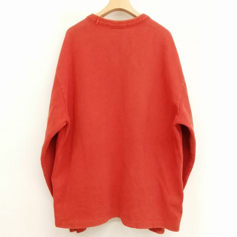 acne studios アクネストゥディオズ スウェット オレンジ S アクネ ストゥディオズ Acne Studios BI0082 Fin Stamp ロゴ