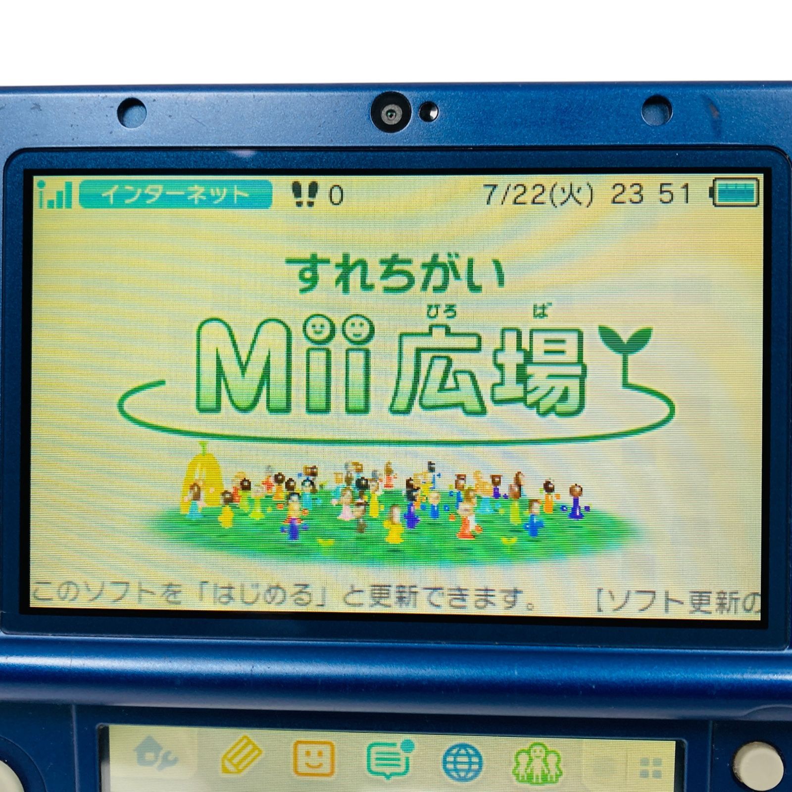 ジャンク扱い品 New ニンテンドー3DS LL メタリックブルー