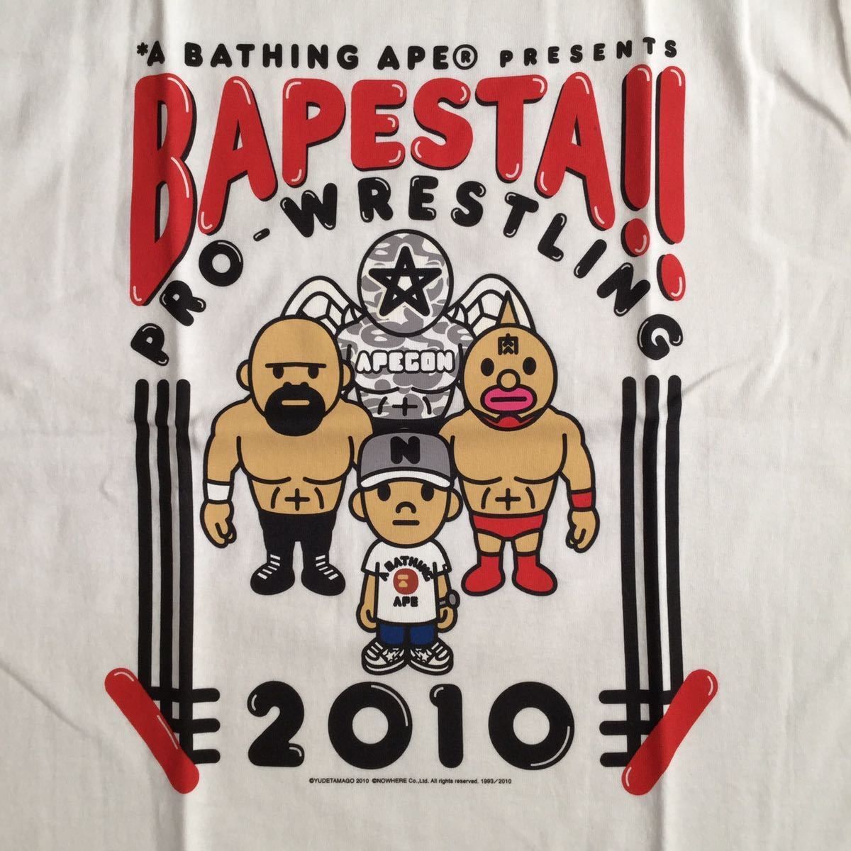 A BATHING APE BAPESTA プロレスTシャツ NFS Mサイズ A BATHING APE BAPESTA プロレスTシャツ NFS Mサイズ