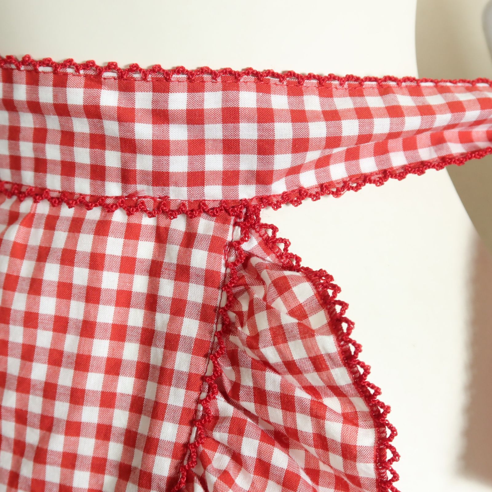 も*の様 美品 ピンクハウス ダブリエ エプロン ピコフリル リボン