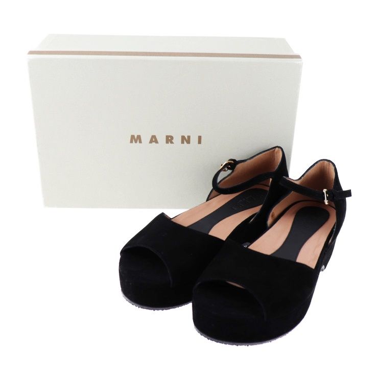 MARNI マルニ パンプス ZCMSP14G04LS016 山羊革 スエード ブラック