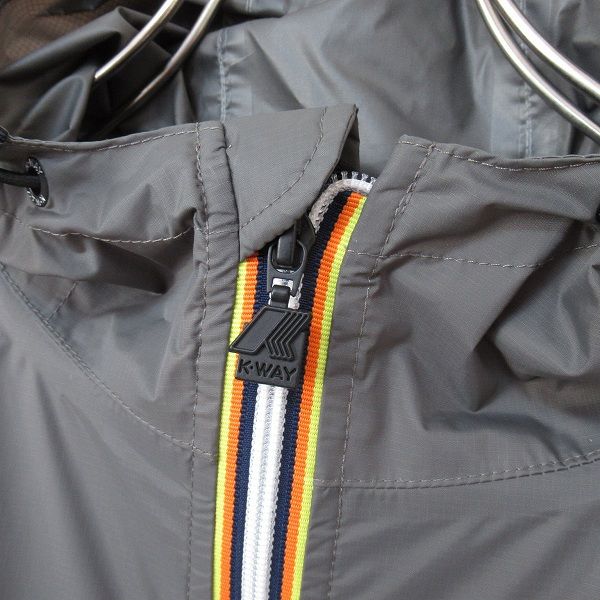 ＫＷＡＹ　ナイロンジャケット　グレー　Mサイズ 中古・古着通販】K-WAY (ケイウェイ) ナイロンブルゾン グレー