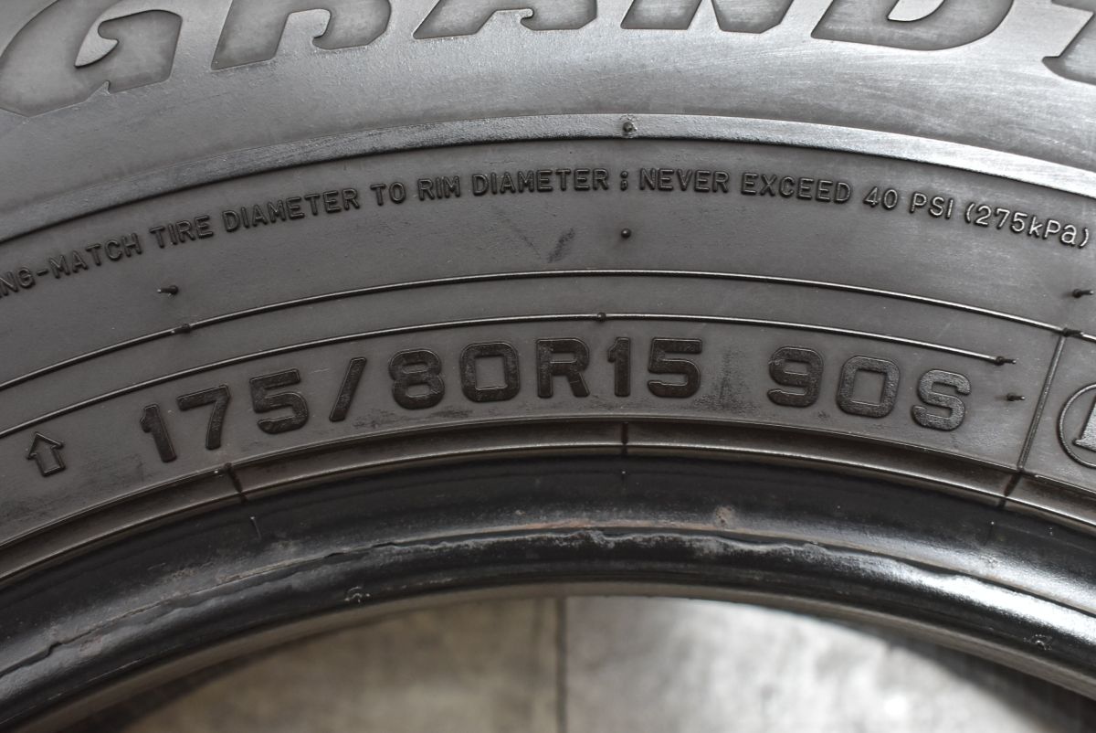 中古タイヤ 4本セット 175/80R15 ダンロップ グラントレック PT3 楽天市場】175/80R15 ダンロップ グラントレック PT3 中古タイヤ
