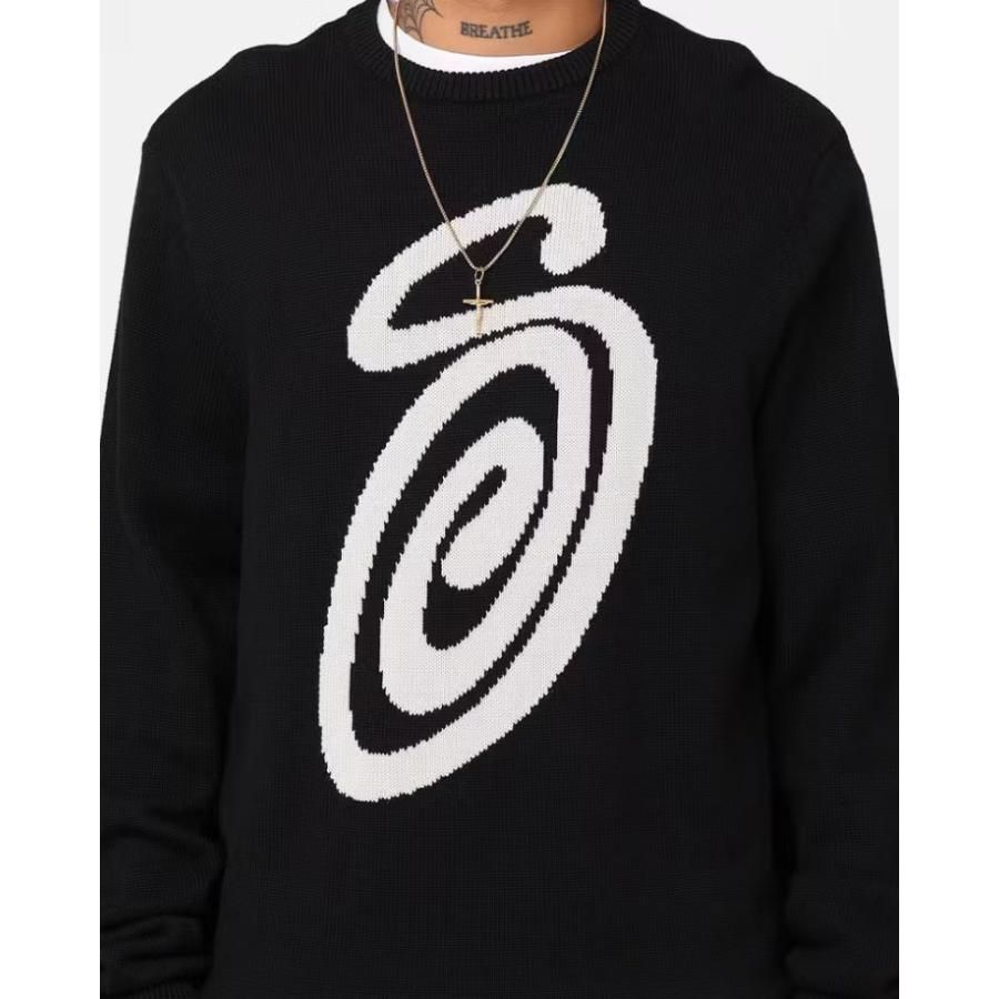 st0m0347 Stussy スウェット ステューシー ニット クルーネック Swirly st0m0347 Stussy スウェット ステューシー ニット クルーネック Swirly