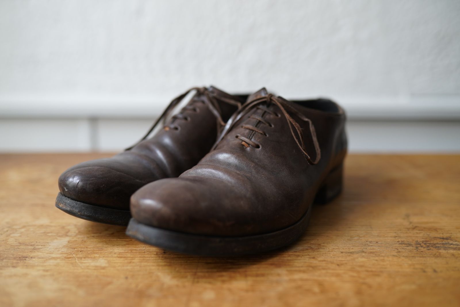 17SS Derby Wholecut ワンピースホースレザーダービーシューズ 