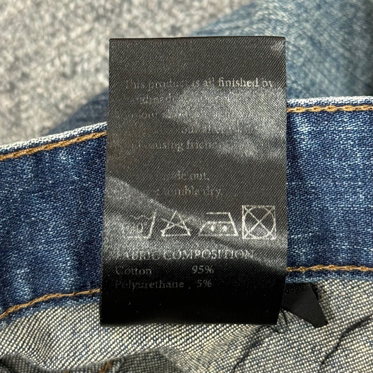 美品 SEIGEKI 加工 スキニー デニムパンツ ストレッチ ジーンズ 青激 