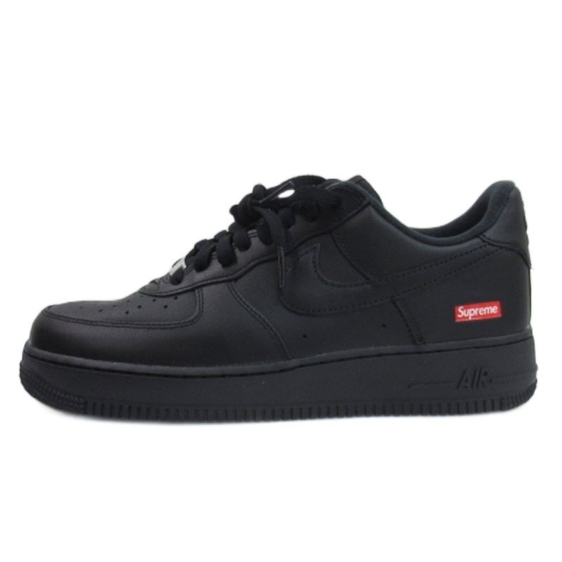 ナイキ NIKE × シュプリーム Supreme タグ付き AIR FORCE 1 LOW エアフォース1 スニーカー CU9225-001 ブラック US8 26cm ☆AA★