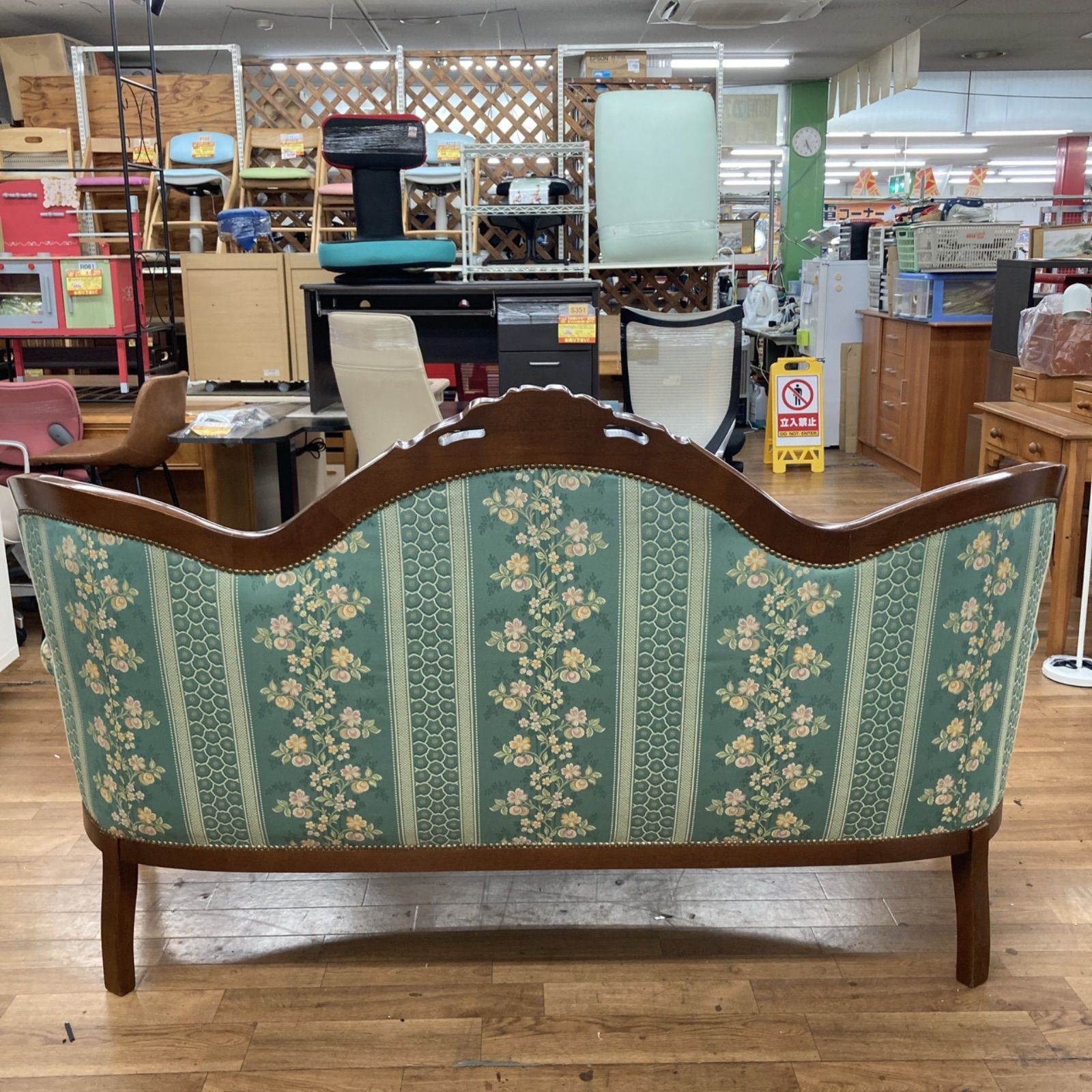 名古屋市近郊送S180 ⭐ 輸入家具 アンティークソファ おそらく
