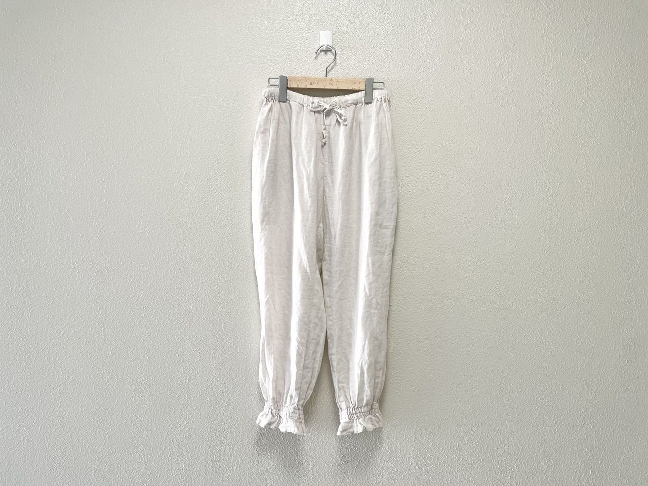 nest Robe リネンフリルイージーパンツ ネストローブ nest Robe ネストローブ リネンフリルイージーパンツ 日本製