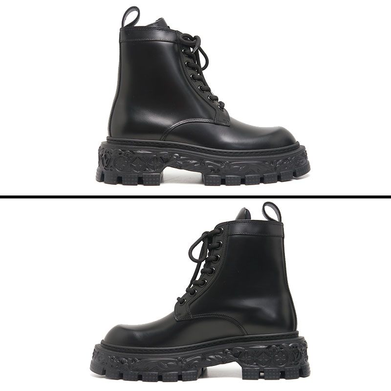 ルイヴィトン バロックライン アンクルブーツ 1AAH5U 8 ブラック