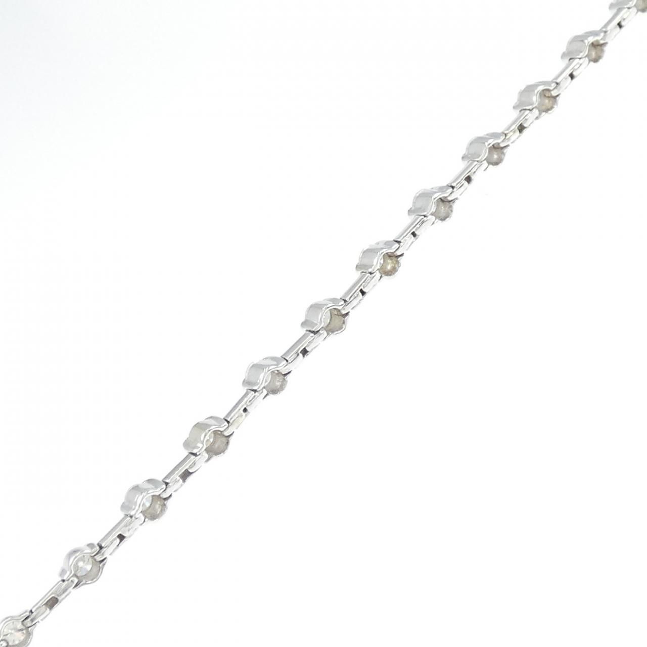 K14WG ダイヤモンド ブレスレット 1.00CT