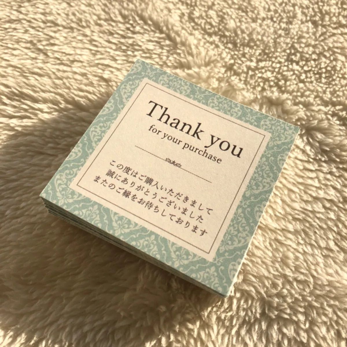 ☆サンキューカード 40枚 ☆D サンクスカード おしゃれ - メルカリ