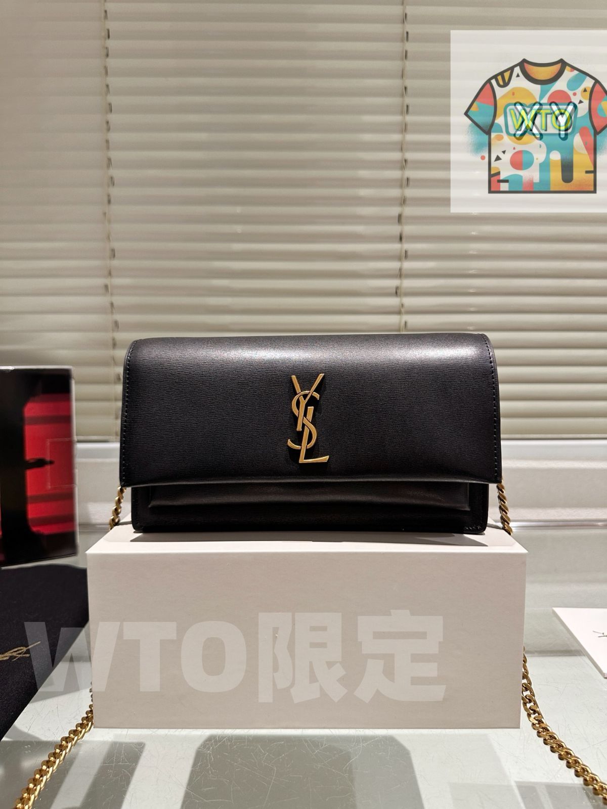 ＹＳＬ　同梱2本 SAINT LAURENT サンローラン 二つ折り財布 607727 1JB0U メンズ