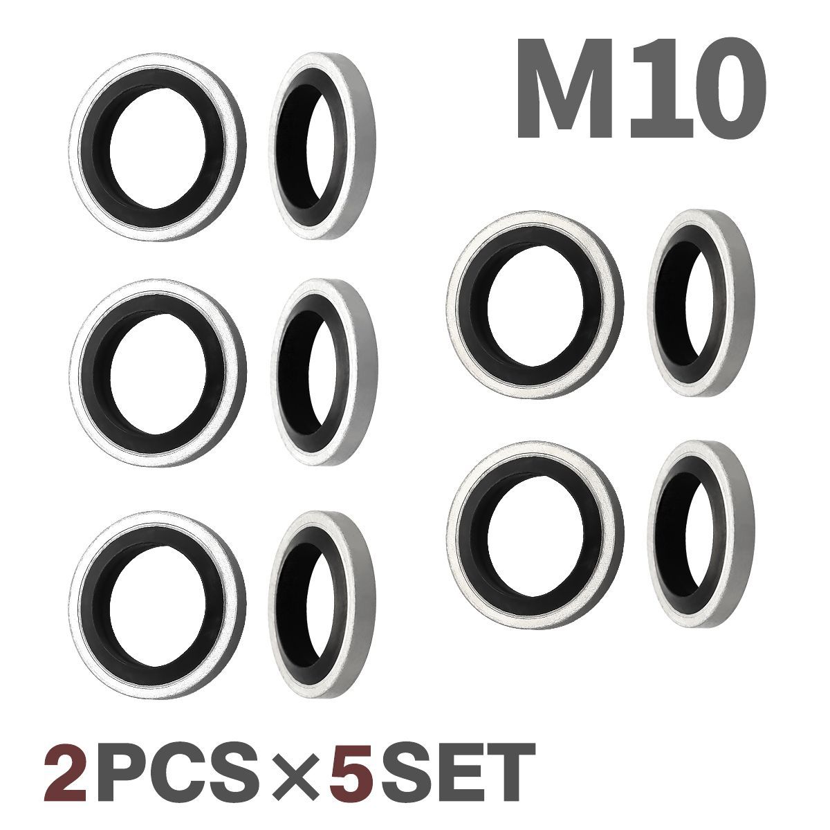 M10 シールワッシャー 2枚×5セット 10枚SET ガスケット