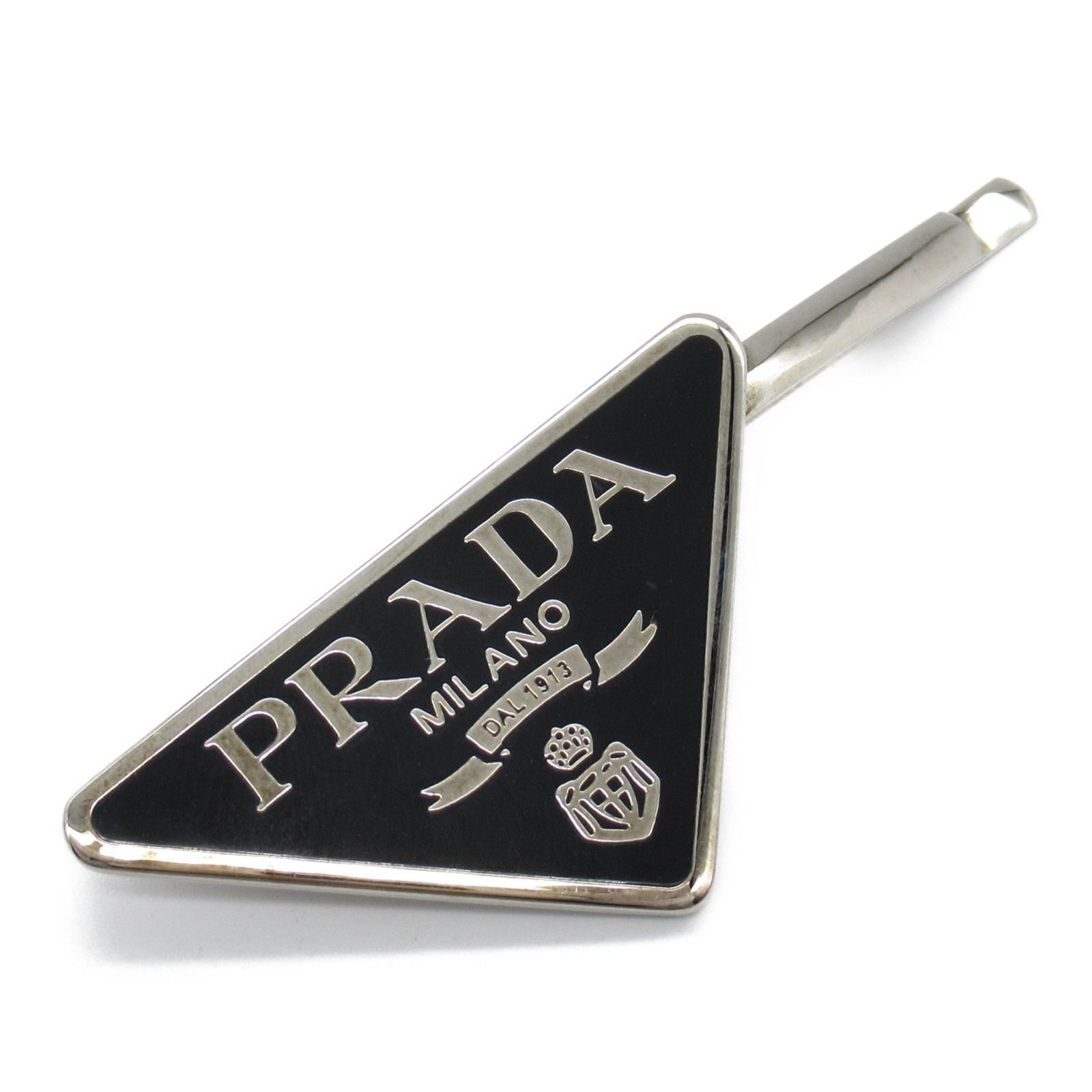 プラダ PRADA その他ファッション雑貨 ヘアピン シルバー/ブラック