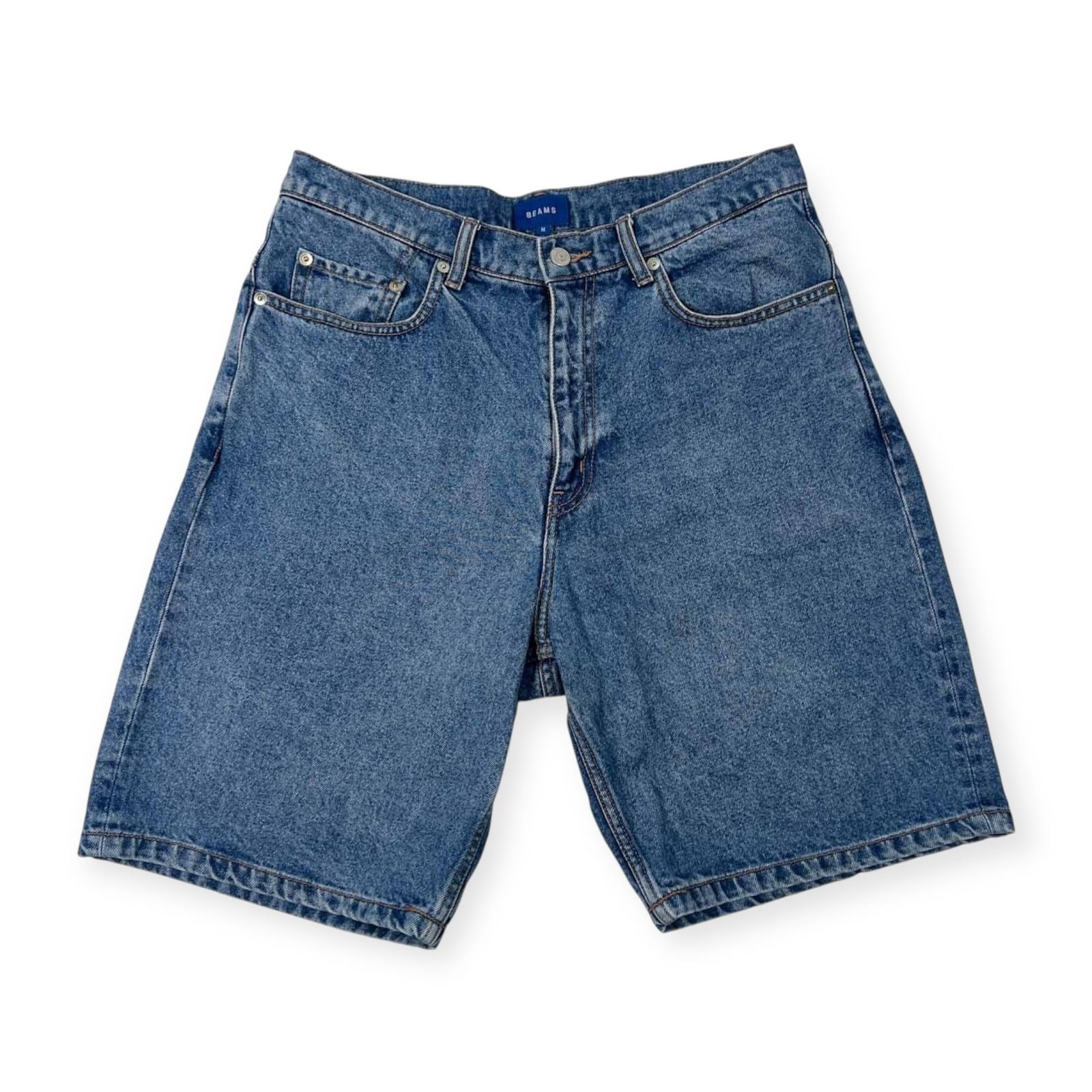 BEAMS ビームス ワイド デニム ハーフパンツ ショートパンツ サイズ M 