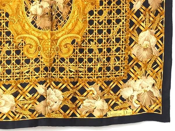 ChristianDior フラワー 花柄 スカーフ ストール ショール クリスチャンディオール スカーフ フラワー 花柄 大判 ストール